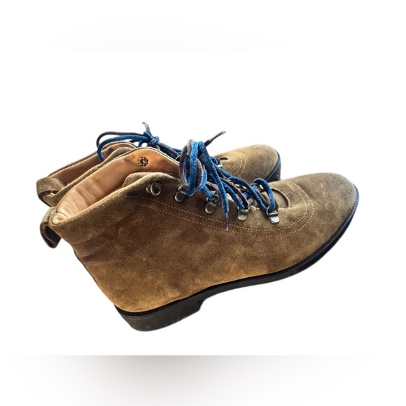 NAGUISA Boots Suede Hiker Ankle Fuzzy Lace Size 40 - Picture 2 of 14